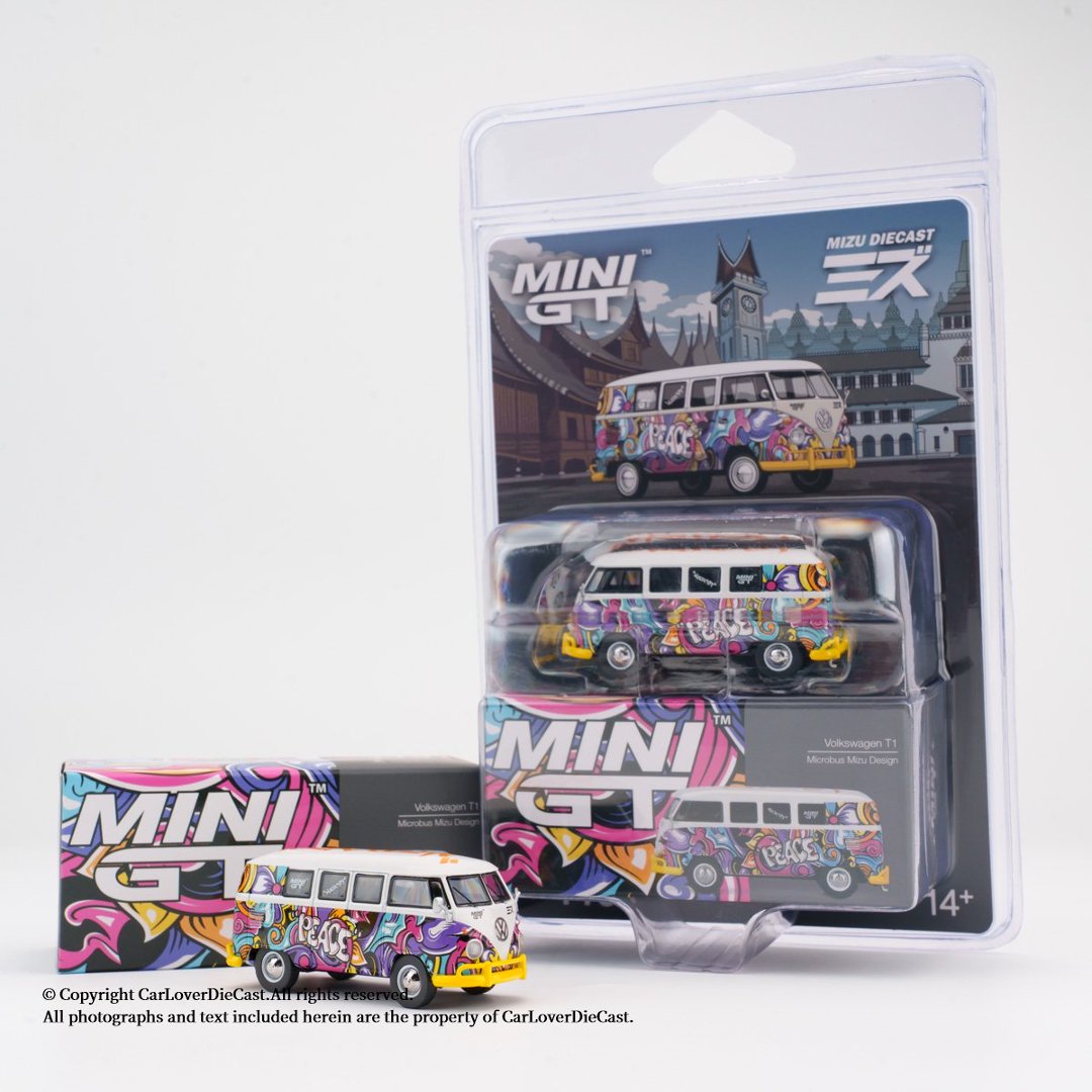 Die Cast Car 1 64 - MINIGT 1:64 Volkswagen T1 Microbus Design