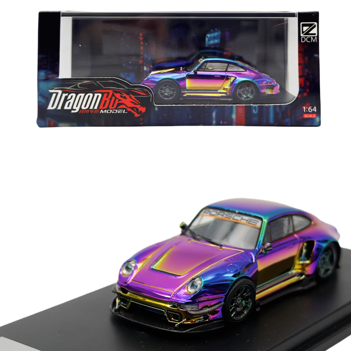 Die Cast Car 1 64 - DRAGONBO x DCM 1:64 Porsche 993