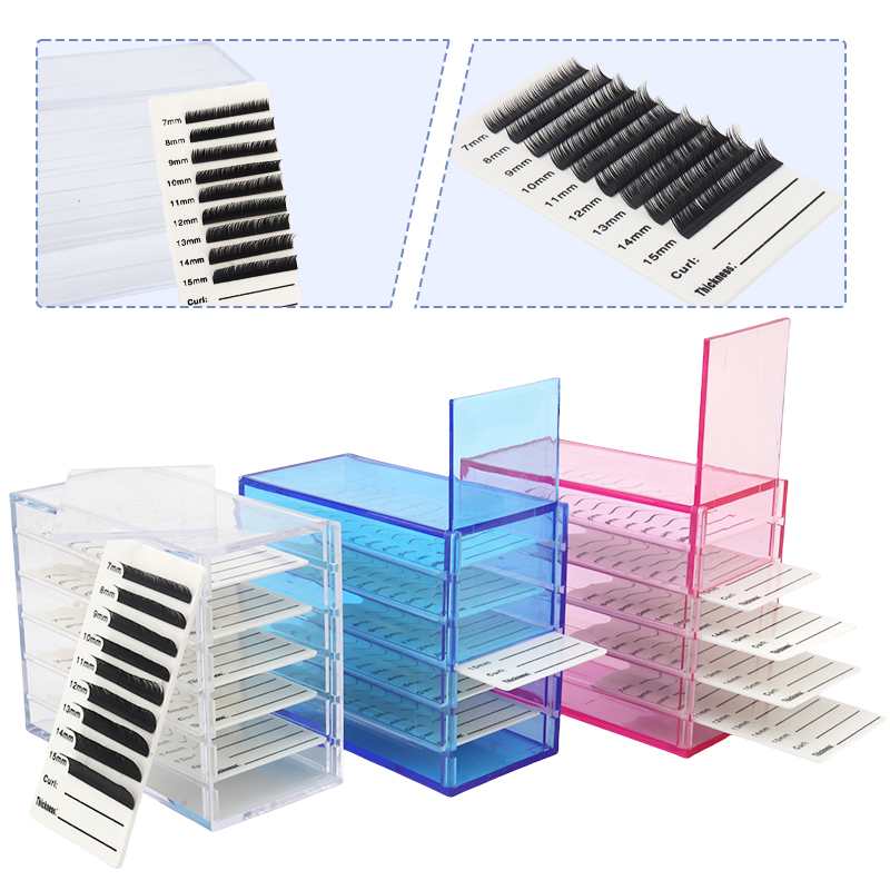 Display Case Acrylic - Scatola porta extension ciglia a 5