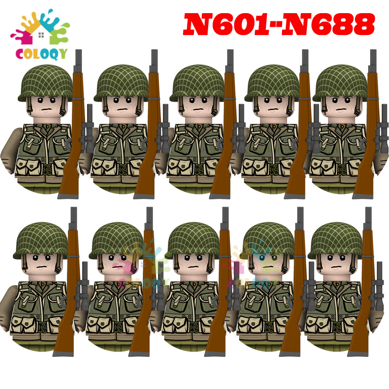 Lego Minifigure Holder - Giocattoli per bambini WW2 10 pz/set
