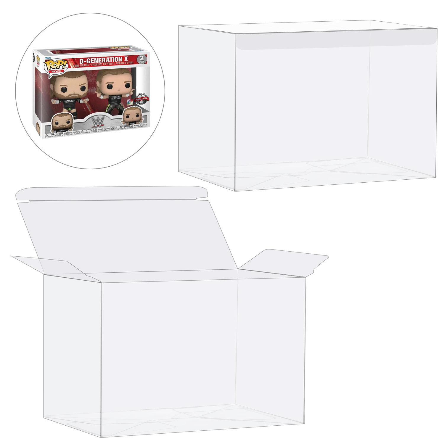 Funko Pop Protector - HIGOPLAY Confezione da 2 in 1