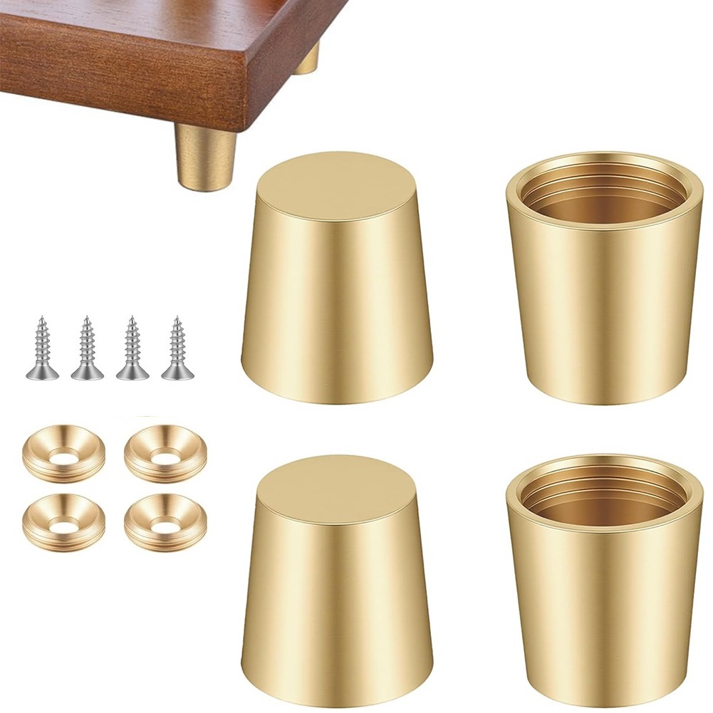 Display Risers Set - 4 piedini in ottone per tagliere,