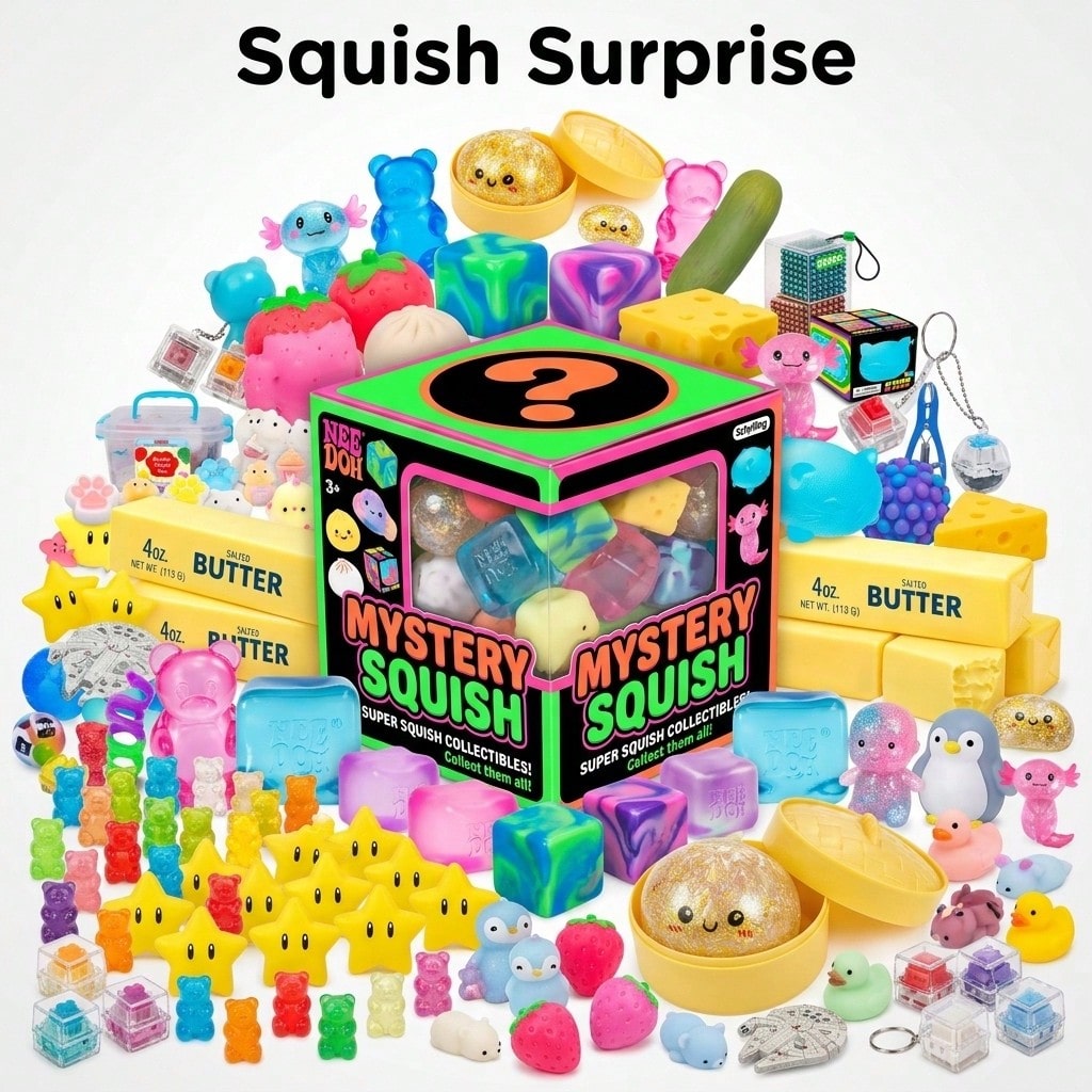 Mystery Box Blind Bag - Simpatico Set Misterioso di Squishy Basici