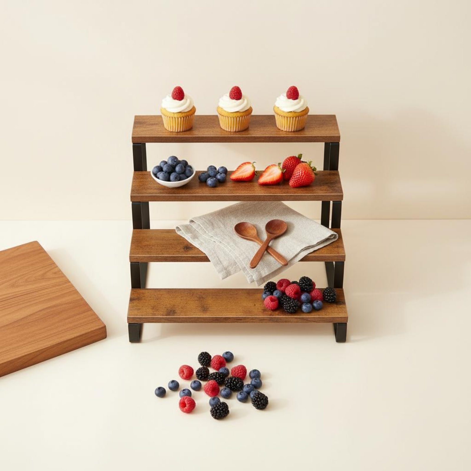 Display Risers Set - Espositore a 4 Livelli Salvaspazio in