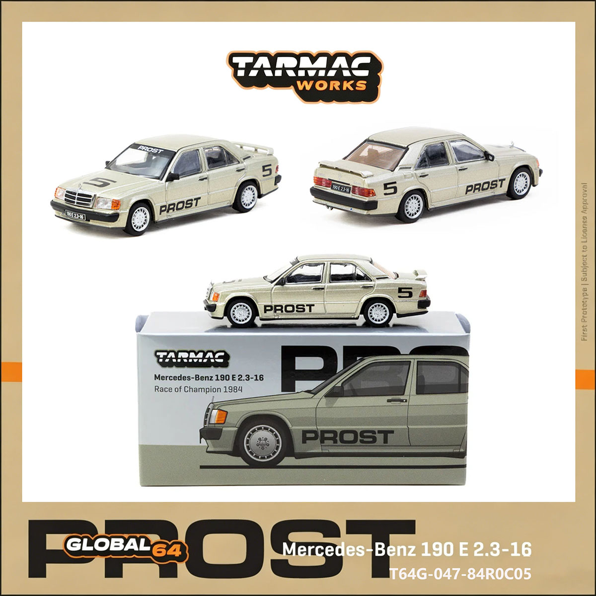 TW 1:64 Mercedes 190E # 5 Alai - Die Cast Car 1 64 recensione e prezzo