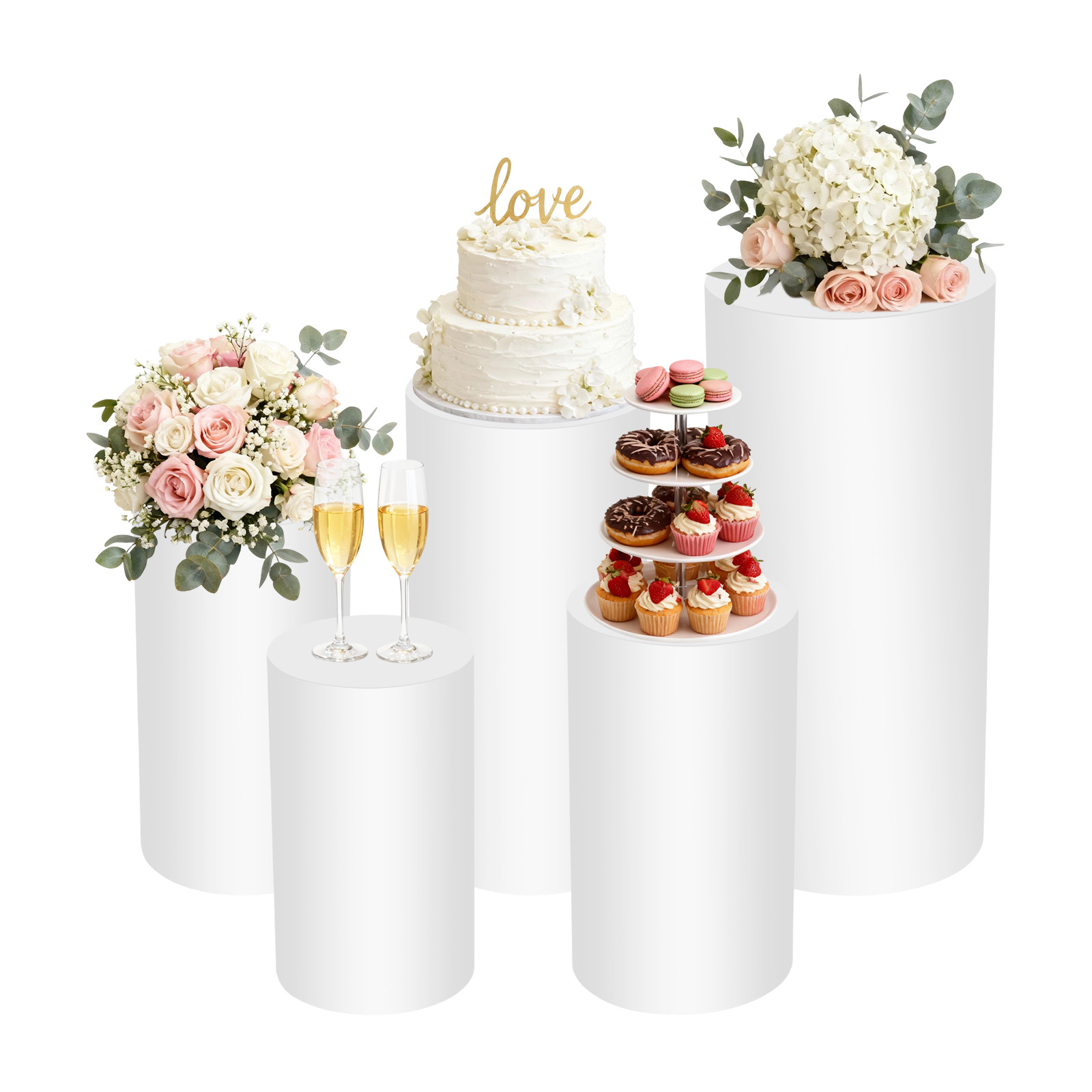 Set di 5 Piedistalli Cilindric - Display Risers Set recensione e prezzo